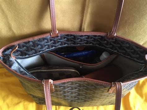 Goyard Artois PM Black with Tan Trim Bag Review: Wear and Tear